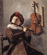 Judith leyster Young Flute Player Sweden oil painting artist